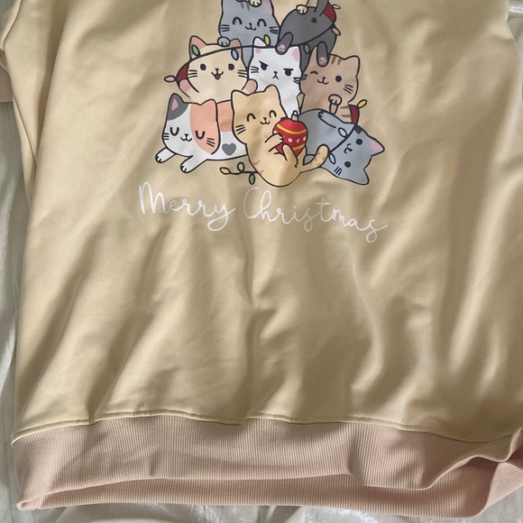 Cute Cat Tree Holiday Sweatshirt - Picture 9 of 10
